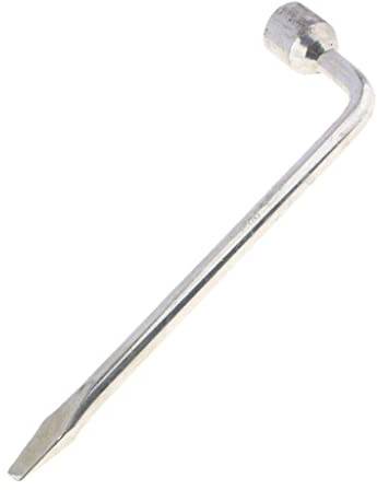 Xuyuehengqdd Llave de rueda en forma de L, llave de tuerca hexagonal para reparación de neumáticos de coche (22 mm)