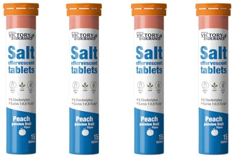 Salt Effervescent Sabor Peach(15tabs) - Victory Endurance - Sales esfervescentes (4 Unidad)