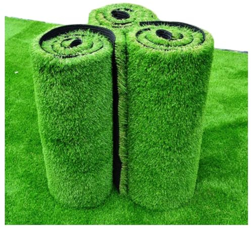 AISNXOQI Künstliches Gras Premium künstliches Gras im Freien Teppich Realistischer Dicker Rasen für Garten Astro Rasen Teppich Künstliche Grasmatten (Größe: 3 x 3 m)