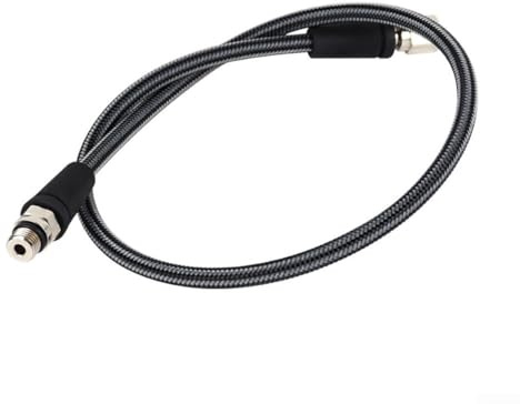 Gdfnmogo Hochdruckschlauch zum Tauchen, 300 bar Kohlefaser-Reglerschlauch mit 7/16-20UNF-Gewinde, kompatibel mit Freizeit-Durchmesser (65 cm)