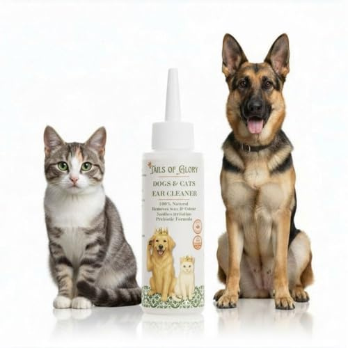 Nettoyant oreille chien naturel, soin auriculaire chien et chat, 100 ml