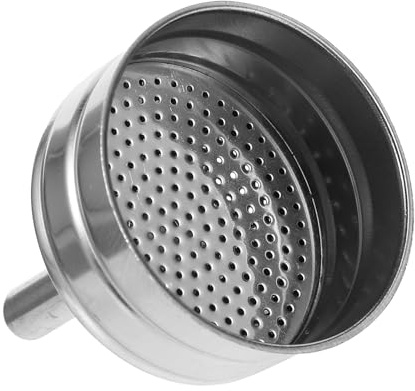 TOYANDONA Filtro in Acciaio Inossidabile per Moka, Filtro Riutilizzabile Argento, Accessorio Anti-ruggine e Pratico per Caffè Macinato e Chicchi