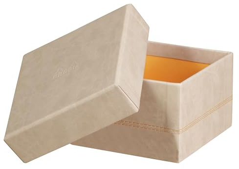 Rhodia 318885C Box mit 4 Schubladen, 24,8x32,7x22,8cm, Kunstleder Braun