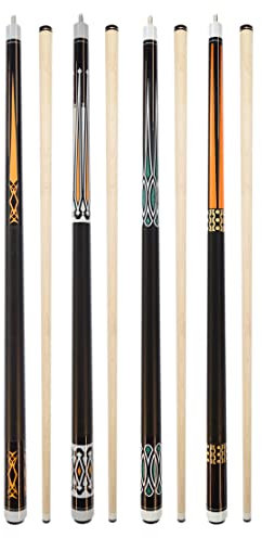 Set mit 4 Billard-Queues, 147,3 cm, für Billardhaus, Bar, Poolqueue (SETB11~B14)