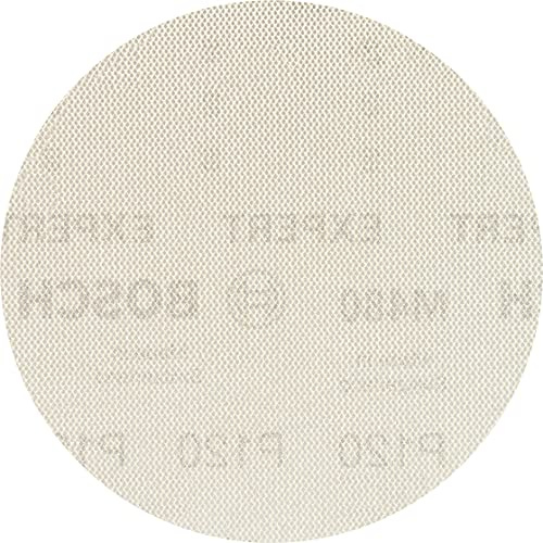 Bosch EXPERT M480 Schleifnetzscheibe, 125mm, K120, 5-tlg. | für Farbe auf Holz, Hartholz, Körnung 120, Professional Zubehör Exzenterschleifer, Schwingschleifer