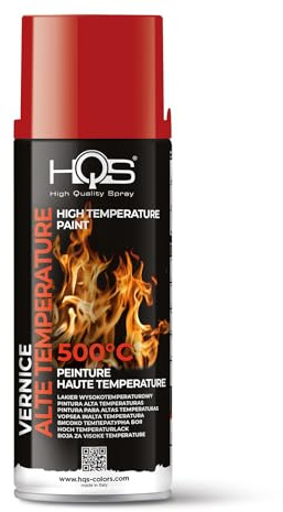 HQS High Quality Spray Sprühfarbe 400 ml deckende für Hitzefesterlack, Rot