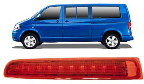 DM Autoteile 137246 3. Bremsleuchte links Rot kompatibel für VW Multivan T5 T6 Transporter Bus alle Fhzg.