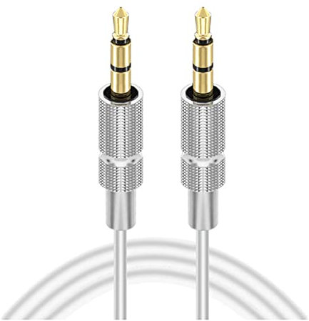 Cavo audio jack 1m / 2m / 3m 3.5mm Jack Extension Audio Cable Cable maschio a femmina Cuffie cablate Cuffie in oro placcato oro 3.5 Cavo di prolunga cuffia Cavo optical digital audio jack ( Color : Wh