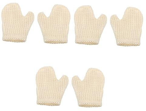 DOITOOL 3er-set Badehandschuhe Körperpeeling-handschuhe Sisal-material Angenehm Zu Halten Für Dusche Und Bad 2 Stück X 3