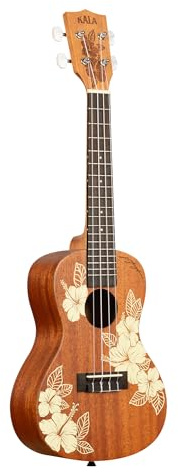 Kala Voyage Collection Hibiscus Konzert-Ukulele