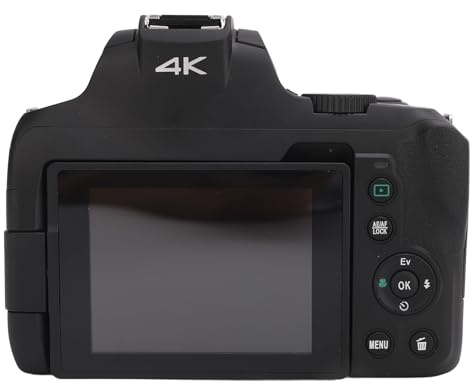 Caméra Numérique 4K WiFi 64MP Autofocus Vlogging avec écran Flip 3.0 en 270 °, Caméscope Anti-secousse pour la Photographie