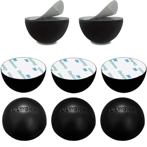 1.25 Silicone Hemisphere Bumpers Isolation Feet, 8Pack Non Skid Speaker Isolation Pads,for Small Speaker Spikes,Turntable Isolation,Subwoofer,Record Player Sound Dampening&Anti Vibration
