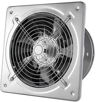 IUBGFTO ventilation fan 6''7'' Booster Fan Extractor Exhaust Fan Ventilation Pipe Fan for Bathroom Toilet Kitchen Wall Window Stainless Steel Fan powerful bathroom extractor fan,7inch