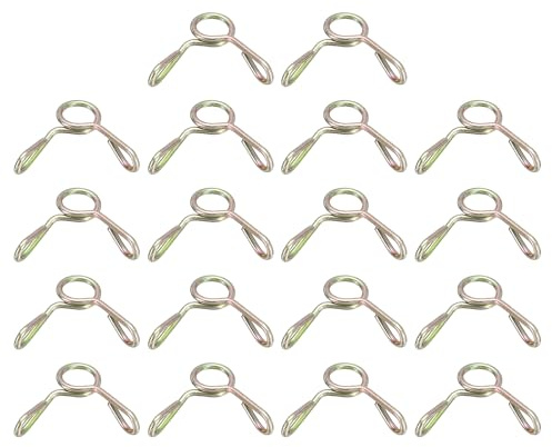 sourcing map Lot de 30 colliers de serrage pour tuyau de carburant 4 mm ID 4,8 mm max. ID 65 Mn en acier pour tuyau d'eau et tuyau d'air pour moto, scooter, VTT