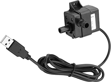 Pompe sans Balais Dc SubUSB Dc 5V, Fontaine à Poissons D'aquarium, Circulation D'eau Submersible 8 × 7 × 5