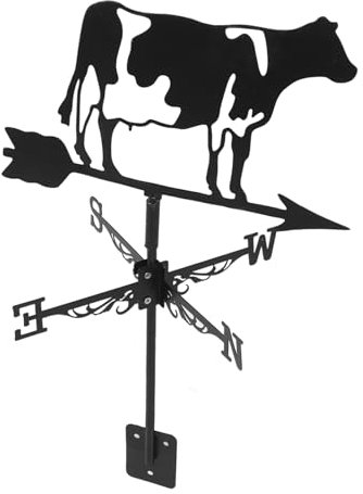 Supvox Wetterfahne Aus Eisen Im Europäischen Stil Kuh-wetterfahnen Für Hofdekoration Und Dach