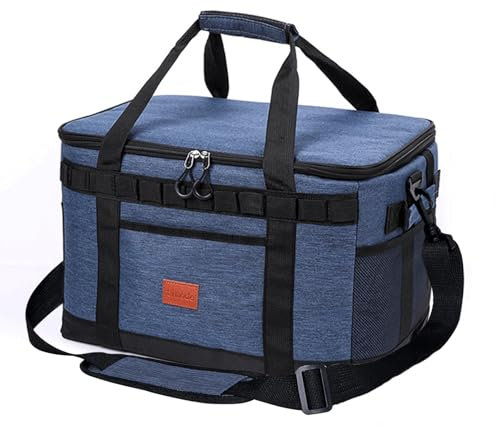Kühlrucksack,Groß Isolierte Kühltasche,25L Wasserdichten Kühltasche Rucksack,Lunch Bag,Ultraleicht Rucksäcke,Picknicktasche,Thermotasche,Große Kapazität für Strand,Camping, BBQ (Marine)