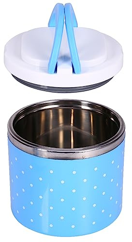 WPKD BLUEIY Contenitore termico per il pranzo a 1 strato, in acciaio inox, per pasti caldi, contenitore termico per alimenti isolati, articoli da cucina