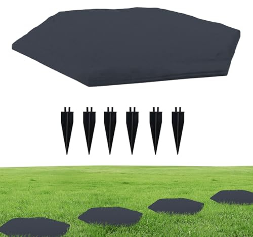 Pierres De Pas pour Le Jardin - Décoration de Sol Extérieur,Dalles avec Piquets pour Allée Jardin Cour Arrière Piscine Parc Espaces Extérieurs