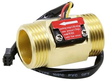 Digital Flow Meter, YF-B10 G1 Water Flow Hall Stream Sensor Switch Flow Meter DN25 For Industrial DC3.5~24V Wire Connection Accurate Measurement