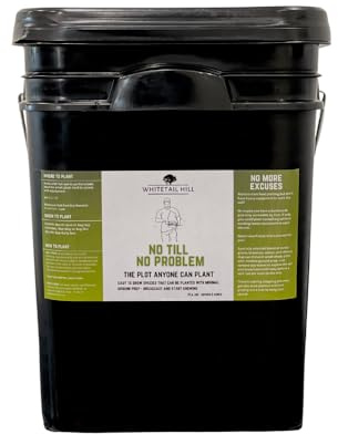 Whitetail Hill No Till No Problem Food Plot Seed Mix for Deer, Easy to Grow, Minimal Ground Prep, No-Till Planting, Broadcast and Start Growing (2 Acres (23.6 lbs))
