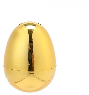 EXKURPOO Huevos De Pascua 20 Huevos de Pascua Dorados plástico vacíos, decoración Abiertos for Fiestas, búsqueda, Caja Regalo con Sorpresa