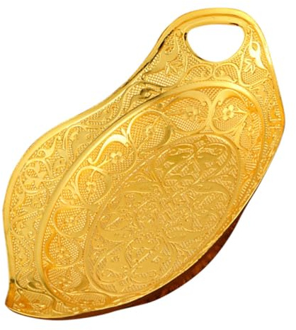TOBBOMEY Vassoio per Snack e Frutta Secca in Metallo Manico Design Vintage Compatto e Durevole Adatto per Dessert Caramelle Casa e Eventi
