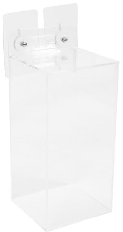 COLLBATH Wall Mount Disposable Gloves Dispenser Box Single Compartment Glove Holder Organizer for Home Office Medical Use