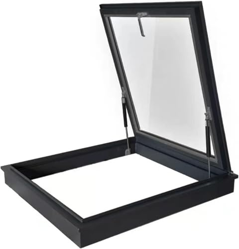 Couvercle de puits de lumière d'évacuation pour toitures plates et inclinées - Idéal pour les combles, les vérandas, les puits de lumière souterrains, conception écoénergétique, durable et r