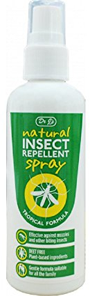 Dr J's Insect Mosquito Repellent Spray Tropical Formula 100ml Travel Insect Mosquito Repellent Spray Tropical Formula 100ml Travel