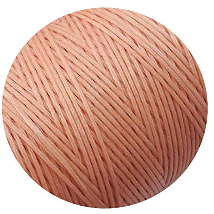 Perlin Wachsband 1mm Lachs Farbe Sattlergarn Geflochtet 100% Polyester Forellenfäden Nähen Handwerk C323 x2