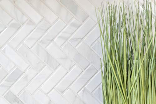 Mattonelle a mosaico in ceramica, effetto pietra, effetto pietra, bianco e grigio, rivestimento per vasca, bancone, mosaico, WC, piastrelle da parete, 10 tappetini a mosaico