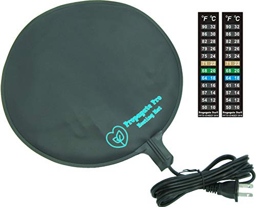 Brewing & Fermentation Heat Pad - 10 12 Watts Sourdough Starter Warmer Mat, Beer & Wine Fermenting - Heating Mat for Kombucha Jar, Carboy, Glass Jar, Bucket, Fermentors with Heater Temp Strip (Black)
