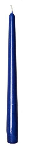 Mank GmbH Gastro Spitzkerzen Kerzen Gastronomie Leuchterkerzen Halterkerzen Lange Kerzen Deko Kerzen Ø 22 mm x 240 mm 50 Stück Brenndauer ca. 7 Std. (Blau)