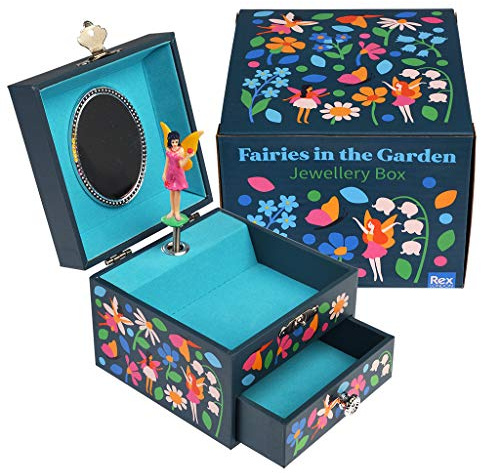 dotcomgiftshop Fairies In The Garden Musical Jewellery Box