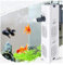 Quiet Fish Tank Filter 4-in-1 Internal Aquarium Filter,500L/H Submersible Water Pump Oxygen Aeration Wave Maker Water Change for Betta, Turtle, Pond Fish, Garden (6W 500L/H)