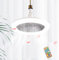 BomKra Lampadario con Ventilatore da Soffitto, E27 Ventilatore da Soffitto Con Luce e Telecomando, Ventilatore Soffitto con Luce Super Silenziosa, 3 Velocità, Luminosità, Memoria, Tempistica