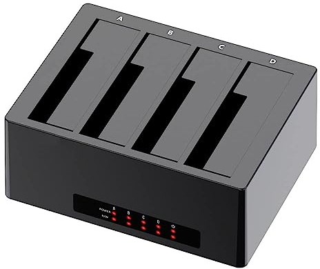 Hard Drive Duplicator, 4 Bay HDD/SSD Copier, USB 3.0 (5Gbps) to SATA III HDD/SSD Docking Station.K3084C