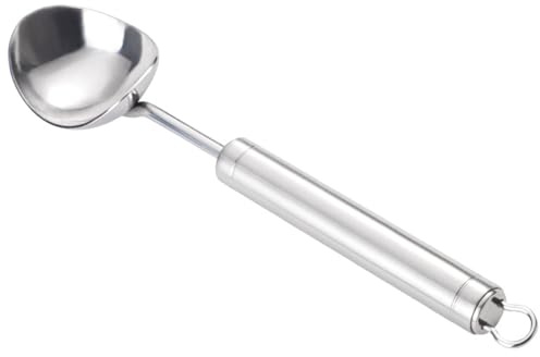 Cuillère à crème glacée en acier inoxydable avec poignée ergonomique - Longue poignée antidérapante - Passe au lave-vaisselle