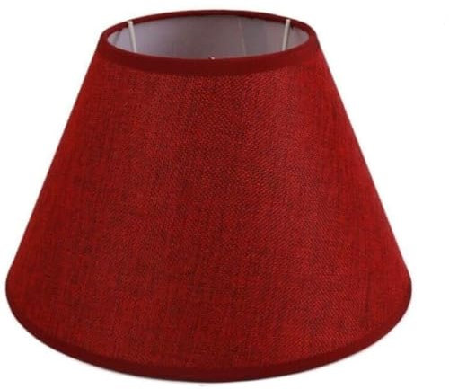 HD BRICO 1 Paralume da comodino E14 da parete Lampadario e Lampada Misure (Bordeaux Ø15 x Ø7.5 x H12.5cm)