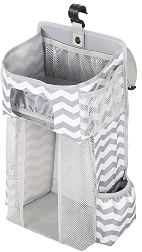 Baby Hanging Nursery Organizer Stora kapacitet Spädbarn CRIB DIAPER Holder Randig förvaringsväska förvaring