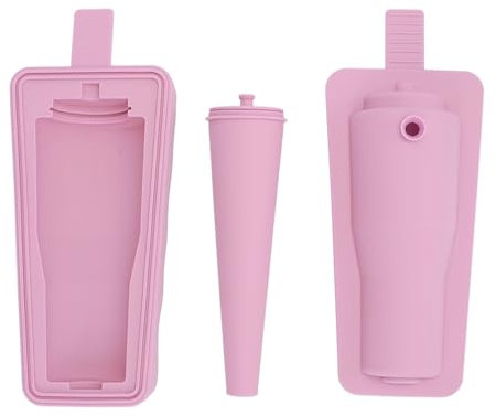 Ice Cube Maker Model, 430ml Multifunctional Silicone Ice Cube Tray for Freezer, Model Maker for Whiskey, Cocktail and Drink (Pink