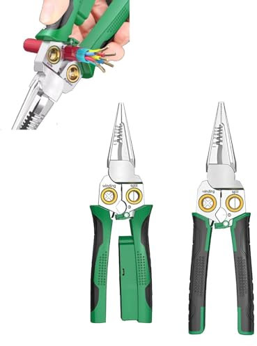 2024 New Multifunctional Wire Stripper Crimper Cable Cutter Pliers,7in1 Professional Electrical Wire Tool,Wire Stripping Str