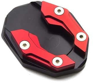 Motorrad Ständer Unterlage Für NMAX125 NMAX155 XMAX300 MT15 Für M-SLAZ MT125 Motorradfuß-Seitenständer-Verlängerungsplatte(rot)