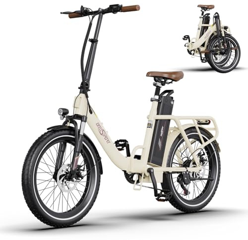 ONESPORT OT16-2 Bicicleta Eléctrica Plegable, 20 Ebike con Extraíble Bateria 48V 17Ah, 250W Bicicleta Electrica Adultos con Pantalla LCD y Conexión Bluetooth, Bici Eléctrica para Viajeros Urbanos
