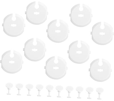 RORPOIR 20piezas Protectora De Corriente Para Enchufes Franceses Protectoras De Enchufes Eléctricos Cubiertas De Para Bebés Uso Hogares Pequeños