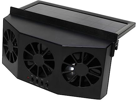 Abaodam Car Exhaust Fan Solar Power Ventilation Cooling Smoke Odor Safe Ride Environment