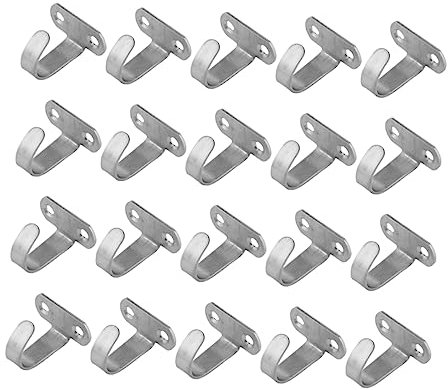 BUGUUYO Ganchos Fáciles de Instalar para Lámparas de Techo de Acero Inoxidable 20 Alta Resistencia y Resistentes Oxidación para Uso en Interiores