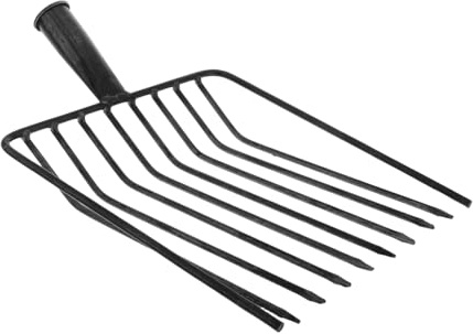 ibasenice Attrezzo Da Giardinaggio Con Testa Di Forcone Per Giardino e Prato Utensile Manuale Per Coltivare Efficacemente Terreno