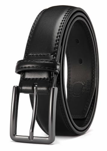 CHAOREN Ledergürtel Herren, Anzug Gürtel Herren 35mm für Business und Jeans | Formelle Anlässe Anzuggürtel, Lässigen Jeansgürtel, Solide Schnalle, Hochwertiger Leder, Geschenkbox, Freizeit Alltag